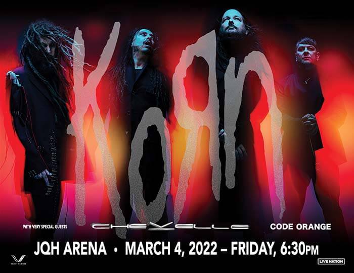 Presented by Q102: KORN