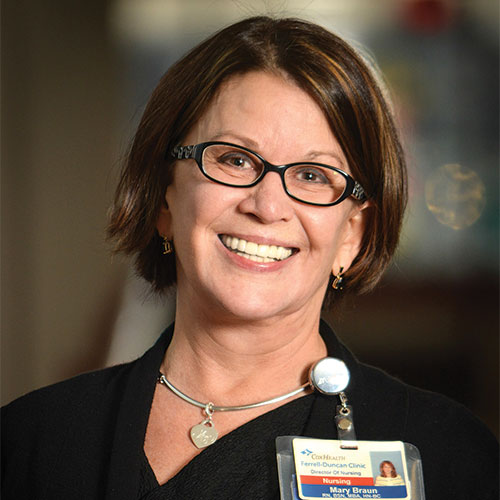 Director of Nursing, CoxHealth Mary Braun 